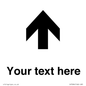 IV7084: Custom Directional signage arrow up
