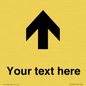 IV7084: Custom Directional signage arrow up