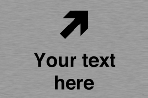 IV7085: Custom Directional signage arrow up right