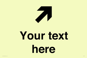 IV7085: Custom Directional signage arrow up right