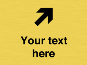 IV7085: Custom Directional signage arrow up right