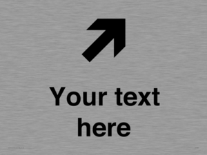 IV7085: Custom Directional signage arrow up right