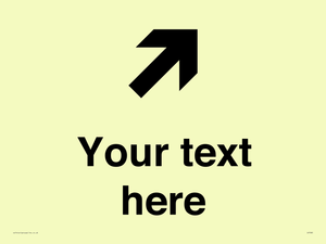 IV7085: Custom Directional signage arrow up right