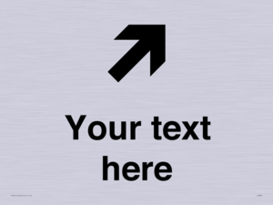 IV7085: Custom Directional signage arrow up right