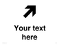 IV7085: Custom Directional signage arrow up right