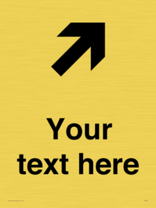 IV7085: Custom Directional signage arrow up right