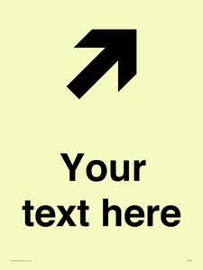 IV7085: Custom Directional signage arrow up right