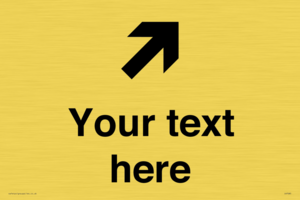 IV7085: Custom Directional signage arrow up right