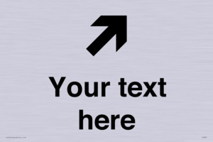 IV7085: Custom Directional signage arrow up right