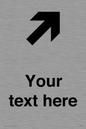 IV7085: Custom Directional signage arrow up right