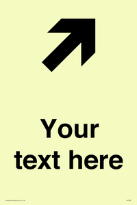 IV7085: Custom Directional signage arrow up right