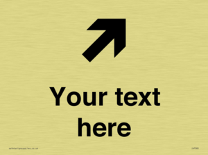 IV7085: Custom Directional signage arrow up right