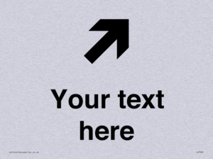 IV7085: Custom Directional signage arrow up right