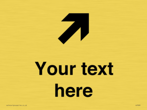 IV7085: Custom Directional signage arrow up right