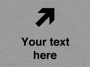 IV7085: Custom Directional signage arrow up right