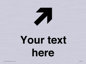 IV7085: Custom Directional signage arrow up right