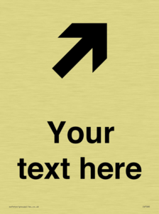 IV7085: Custom Directional signage arrow up right