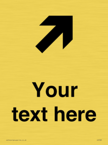 IV7085: Custom Directional signage arrow up right