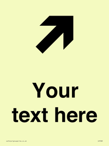 IV7085: Custom Directional signage arrow up right