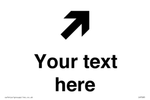 IV7085: Custom Directional signage arrow up right