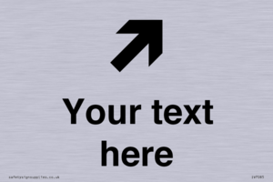 IV7085: Custom Directional signage arrow up right