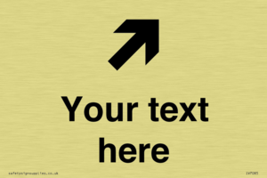 IV7085: Custom Directional signage arrow up right