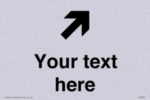 IV7085: Custom Directional signage arrow up right