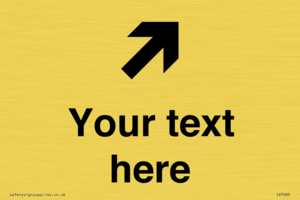 IV7085: Custom Directional signage arrow up right