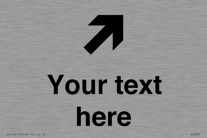 IV7085: Custom Directional signage arrow up right