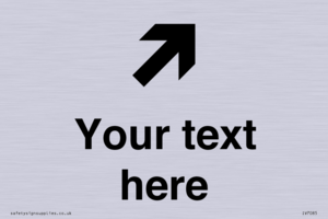 IV7085: Custom Directional signage arrow up right