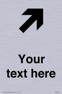 IV7085: Custom Directional signage arrow up right