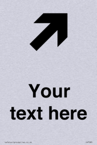 IV7085: Custom Directional signage arrow up right