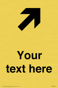 IV7085: Custom Directional signage arrow up right