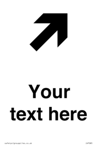 IV7085: Custom Directional signage arrow up right