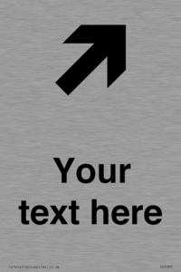 IV7085: Custom Directional signage arrow up right