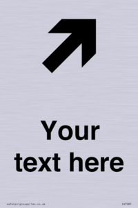 IV7085: Custom Directional signage arrow up right