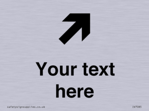 IV7085: Custom Directional signage arrow up right