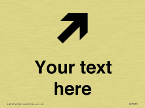 IV7085: Custom Directional signage arrow up right