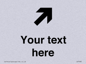 IV7085: Custom Directional signage arrow up right