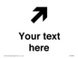 IV7085: Custom Directional signage arrow up right