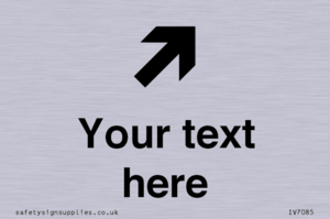 IV7085: Custom Directional signage arrow up right