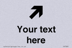 IV7085: Custom Directional signage arrow up right