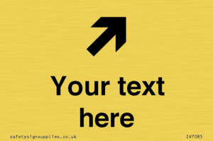 IV7085: Custom Directional signage arrow up right