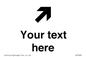 IV7085: Custom Directional signage arrow up right