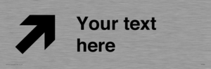 IV7085: Custom Directional signage arrow up right