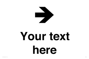 IV7086: Custom Directional signage arrow right