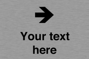 IV7086: Custom Directional signage arrow right