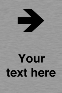 IV7086: Custom Directional signage arrow right