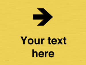 IV7086: Custom Directional signage arrow right