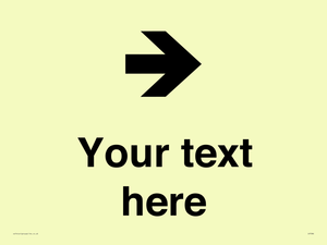 IV7086: Custom Directional signage arrow right